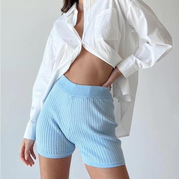 Princess Polly Pants - Princess Polly Hendricks Shorts Blue